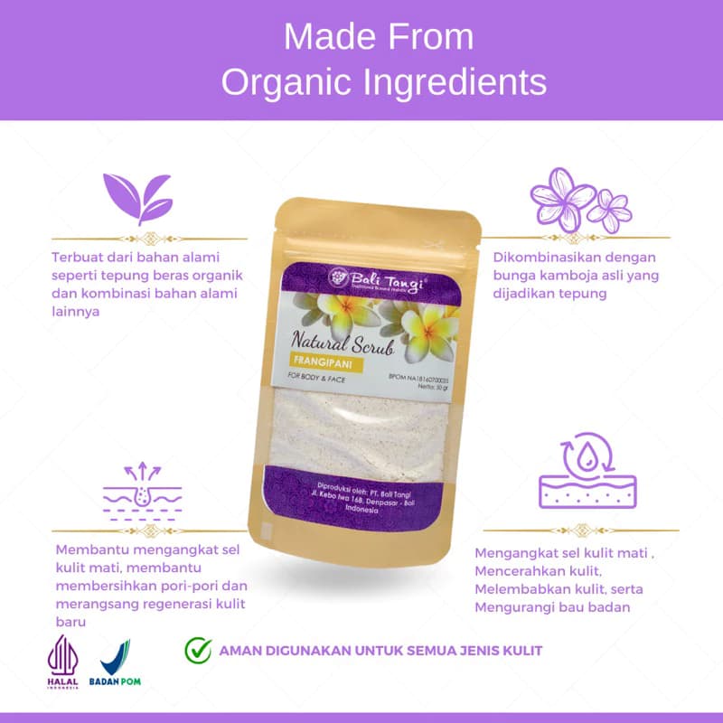 Traditional Bali Frangipani Body Scrub