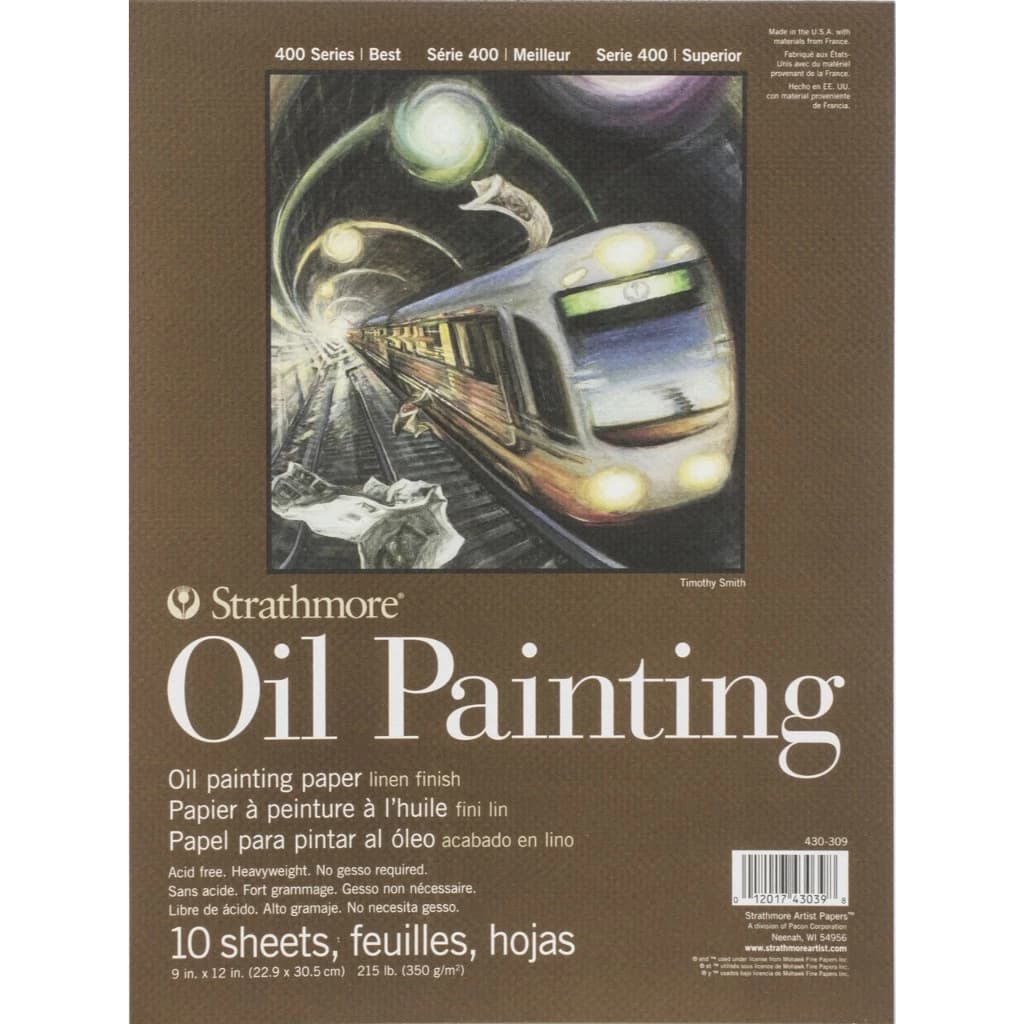 Strathmore 400 Series Oil Painting Paper Linen Finish 350gsm