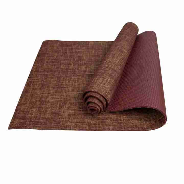 Matras Yoga PVC Jute 6mm - Maroon