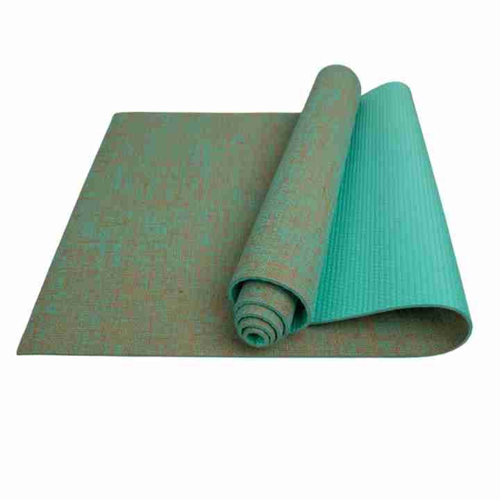 Matras Yoga PVC Jute 6mm - Turquoise