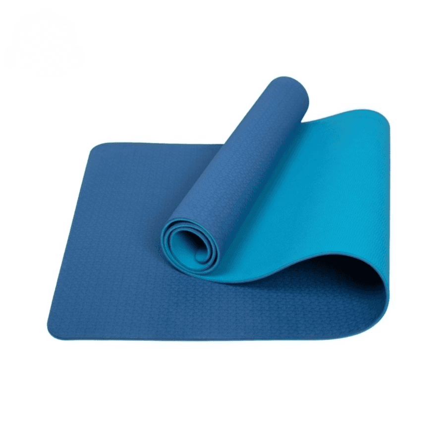 Matras Yoga TPE Double Layer 6mm – Eco-Friendly Comfort (Blue Light Blue)