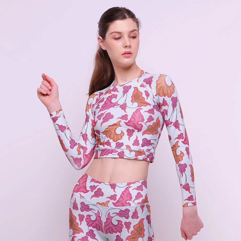 Batik Autumn - Crop Top L