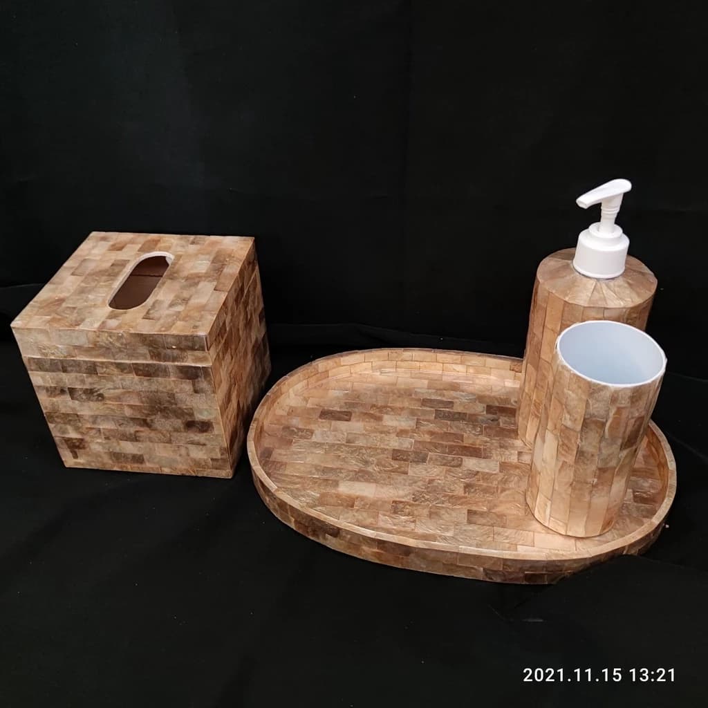 Set Soap Amenities Mother of Pearl (Hand Tissue)